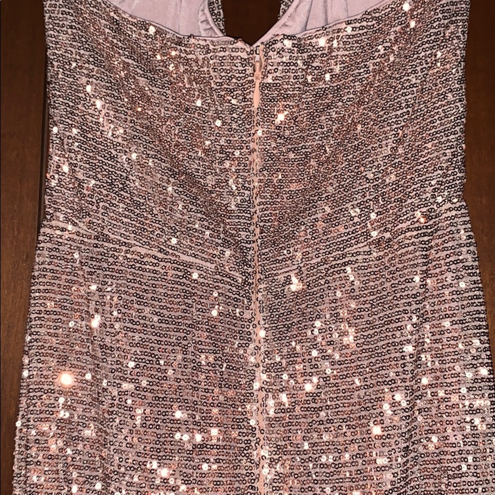 Abyss By Abby Rose Gold Gown - Picture 5 of 8